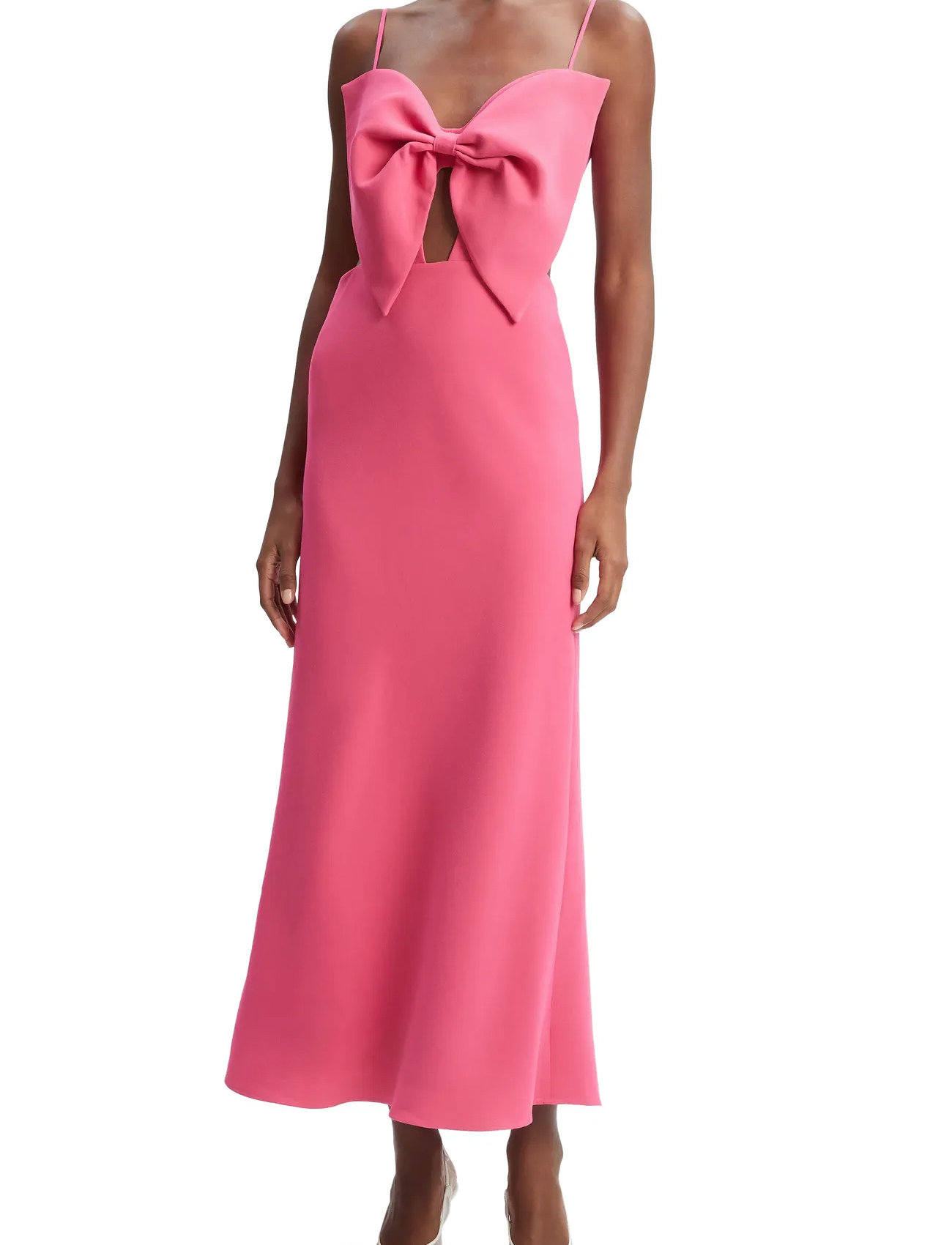 Bardot Paula Bow Maxi Dress, M, Pink, Kjoler > Maxikjole, Dame
