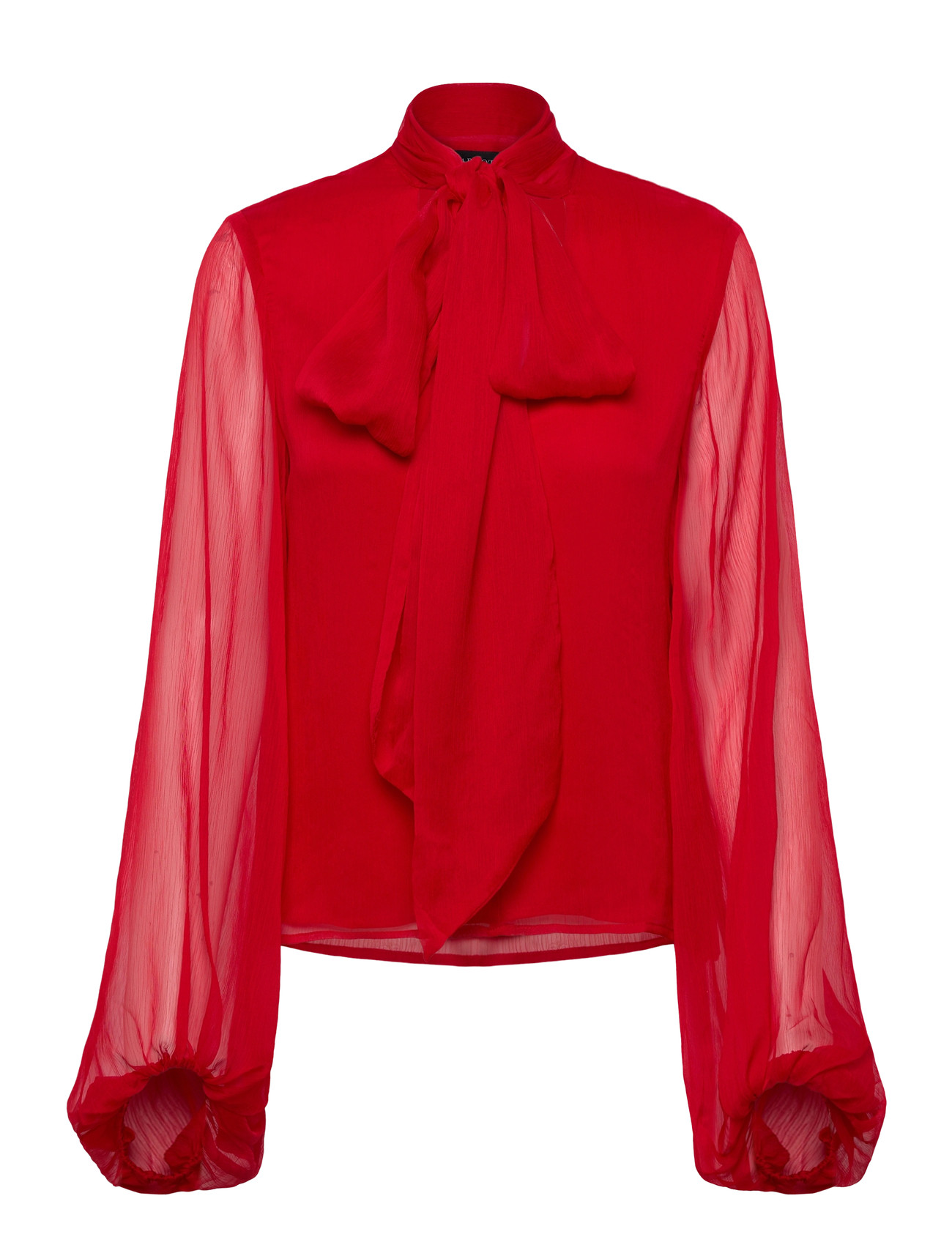 Bardot Solace Tie Front Blouse, 34, Red, Bluser > Langærmede, Dame