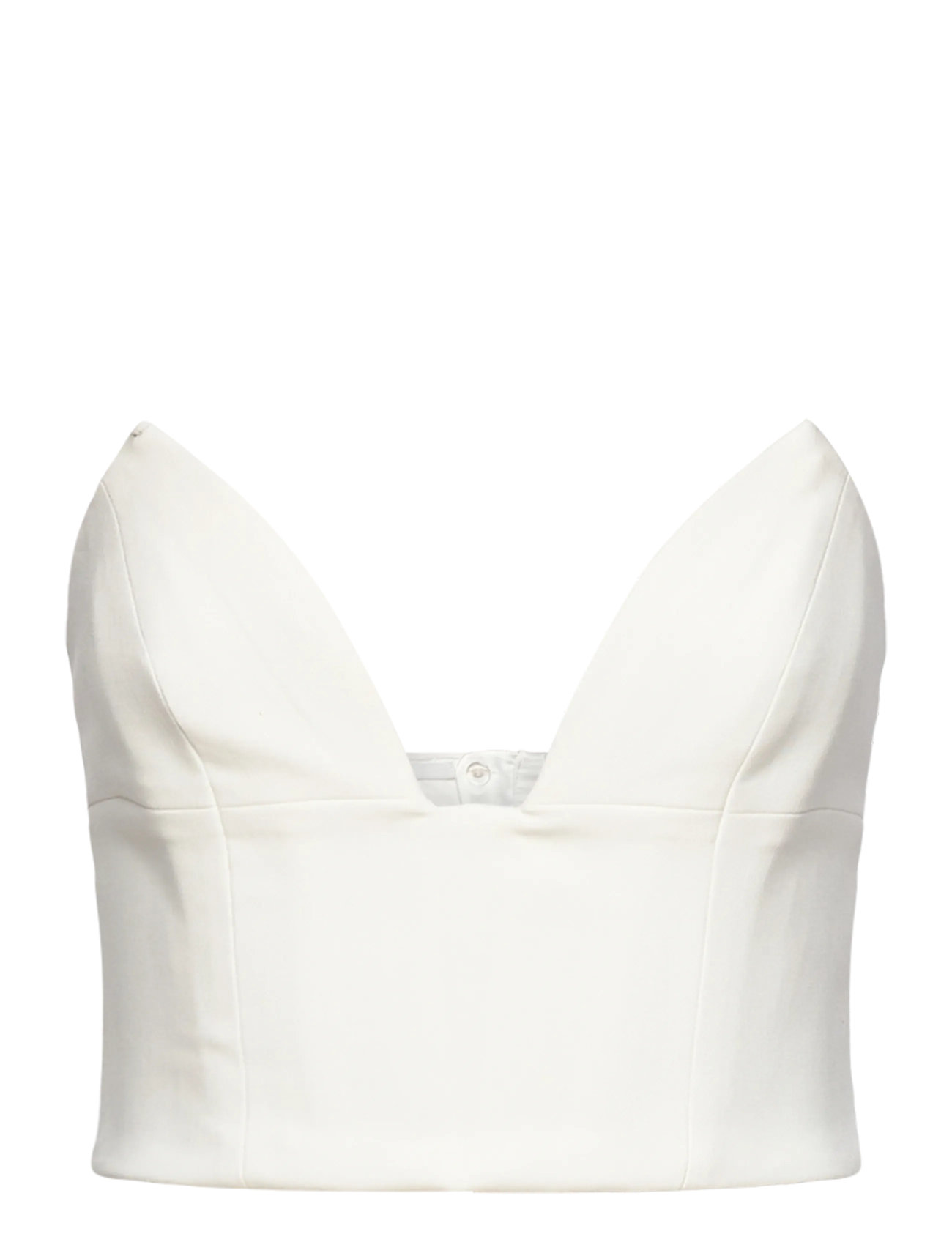 BARDOT Delphi Strapless Crop Oberteil Weiß - 38 - Damen