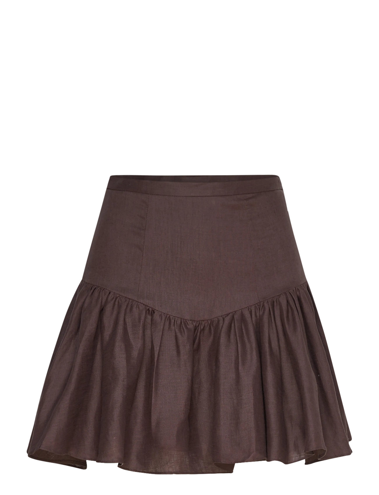 BARDOT Amorette Linen Mini Rock Braun - 34 - Damen