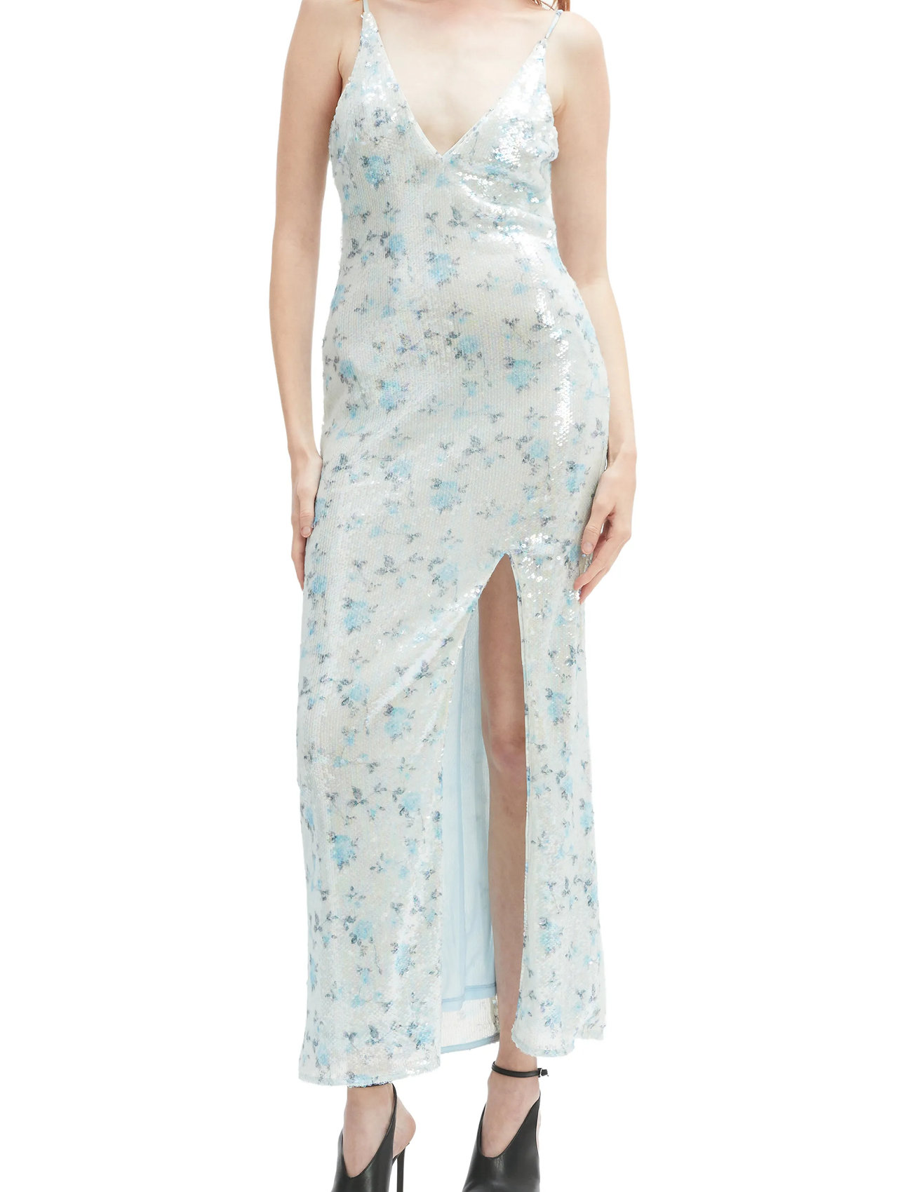 Bardot Lois Sequin Maxi Dress, 36, Blue, Kjoler > Maxikjole, Dame