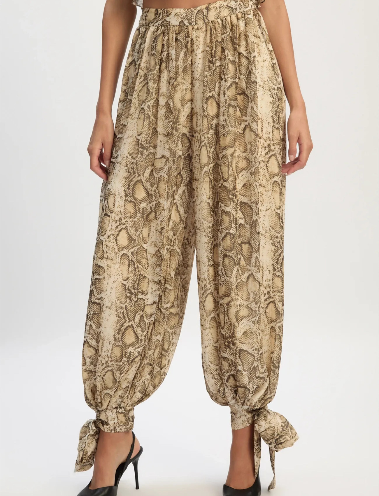 Bardot Alira Printed Balloon Pant, 38, Multi/patterned, Bukser > Brede Ben, Dame