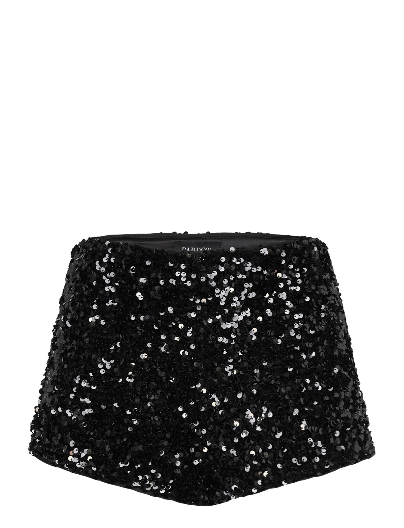 Bardot Wrenley Sequin Mini Short, 40, Black, Shorts > Shorts Af Papirposer, Dame
