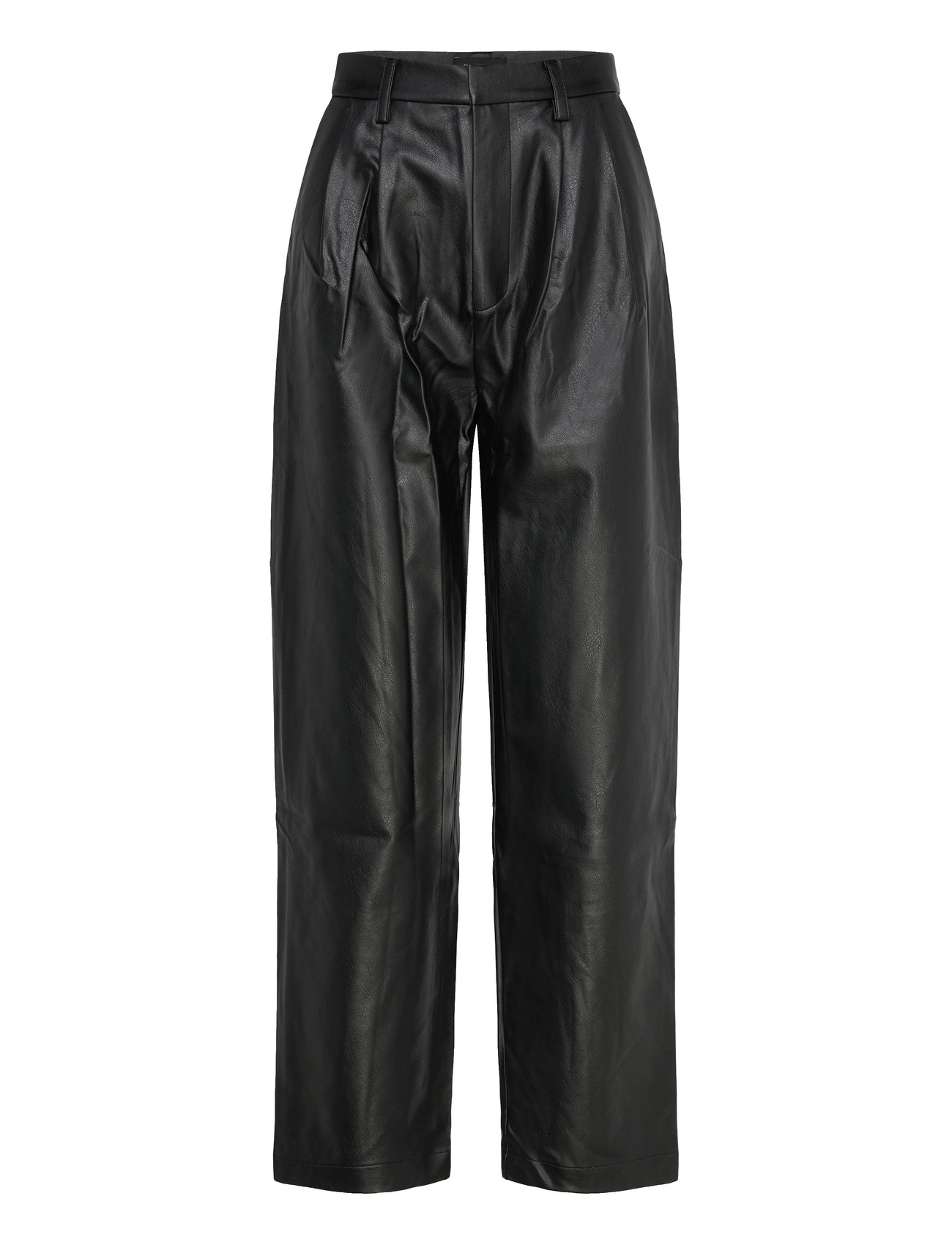 BARDOT Kelsa Vegan Leder Hose Schwarz - 40 - Damen