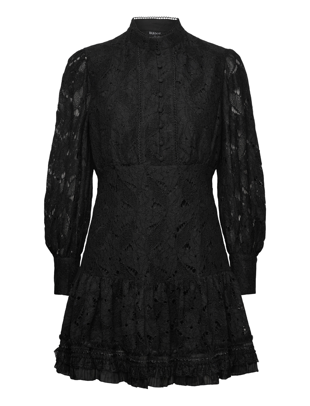 BARDOT Olessia Strickjacke Mini Kleid Schwarz - 34 - Damen