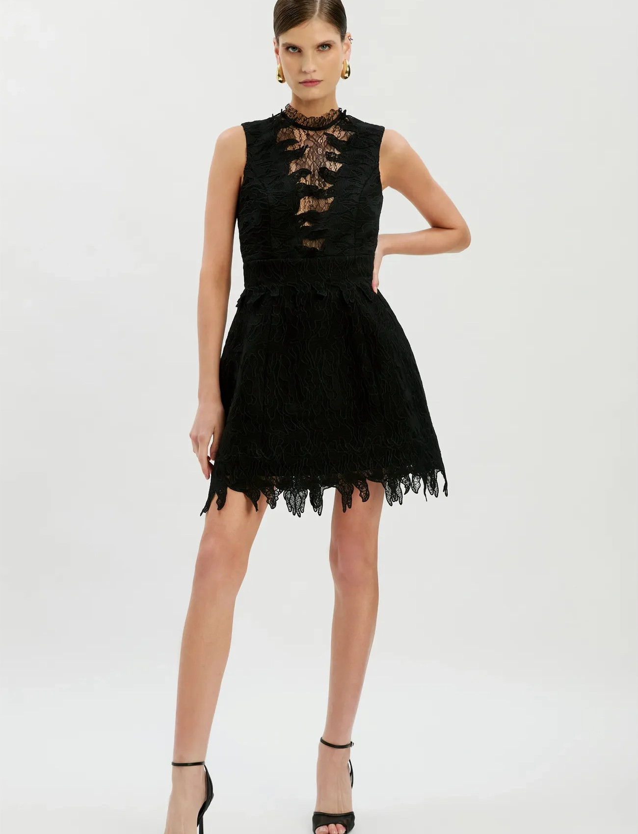 Bardot Silas Hourglass Mini Dress, 38, Black, Kjoler > Kort Kjole, Dame