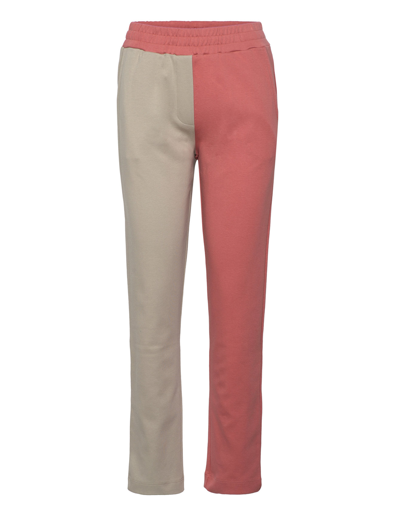 T. Saga Pants Gots Bottoms Trousers Joggers Multi/patterned Basic Apparel