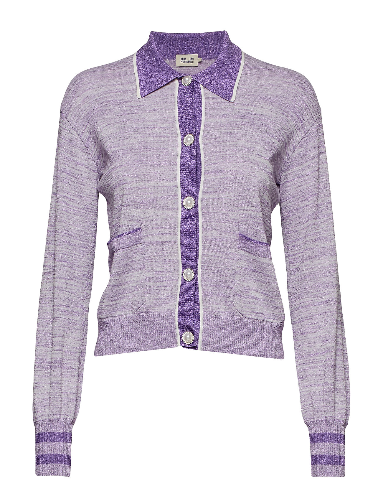 Carole Gebreide Trui Cardigan Paars Baum Und Pferdgarten baum und pferdgarten kopen in de aanbieding