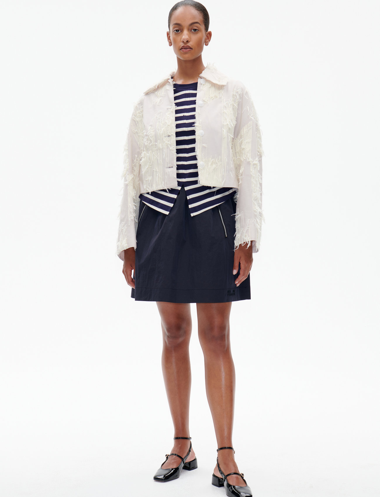 Baum Und Pferdgarten Bebeth Cropped Metallic Jacket