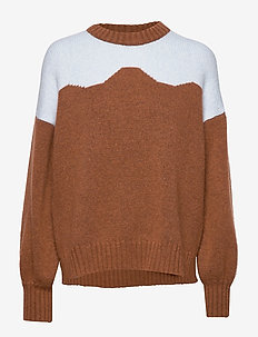 CIRKELINE - BROWN N LIGHT BLUE