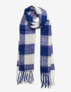 LONNIE - winter scarves - blue check