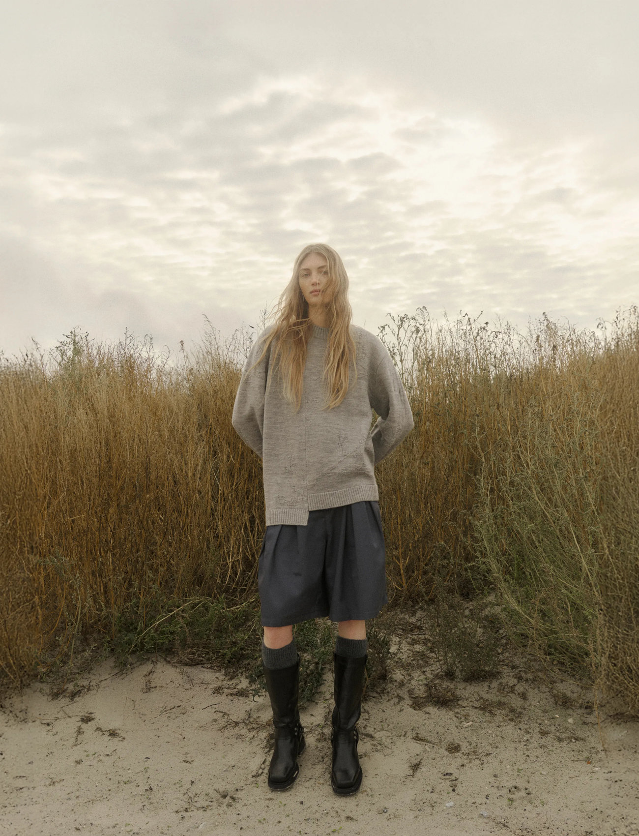 BECH Bech Branch Knit, XS, Grey, Strik > Runde Halse, Herre