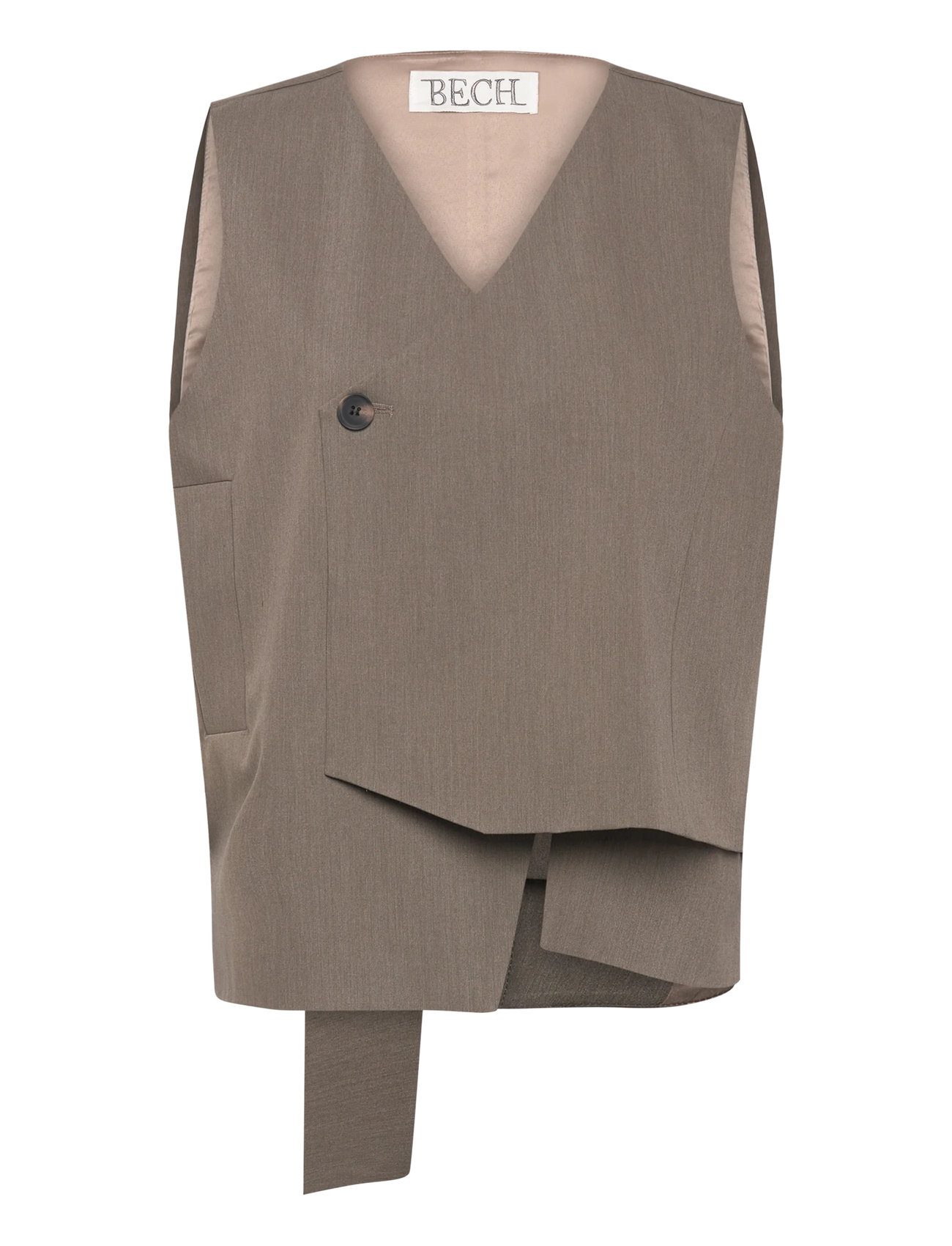 BECH Bech Asymmetrical Vest Beige - M - Damen