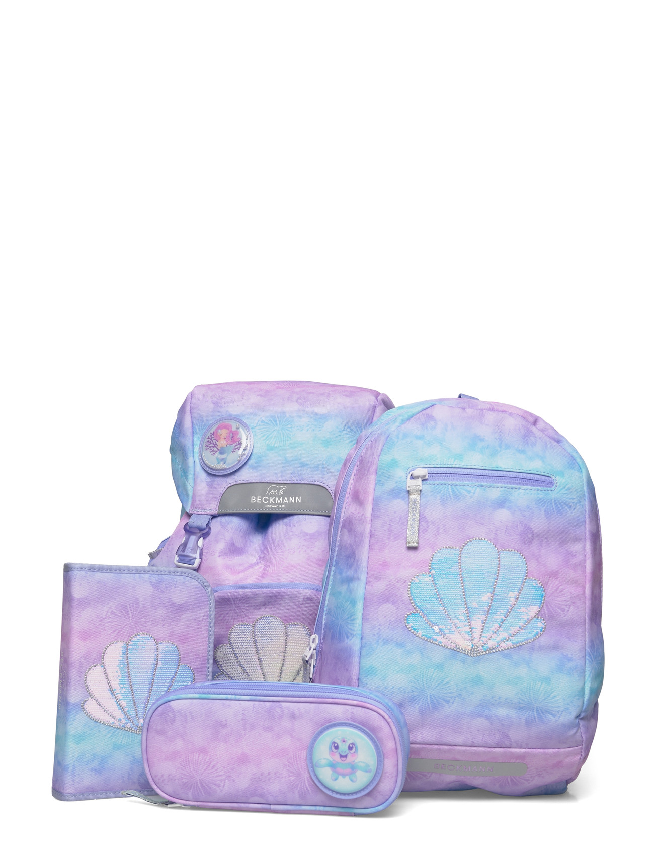 Beckmann Norway Classic Set, Seashell, One Size, Purple, Tasker > Rygsække, Børn