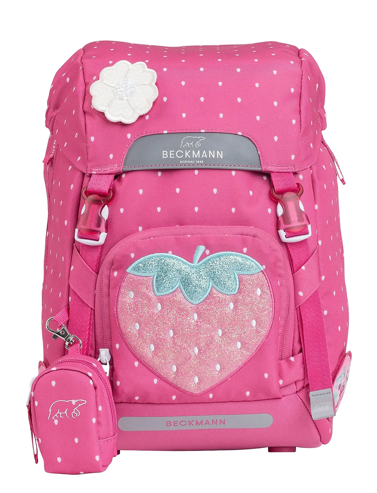 Beckmann Norway Classic, Strawberry, One Size, Pink, Tasker > Rygsække, Børn