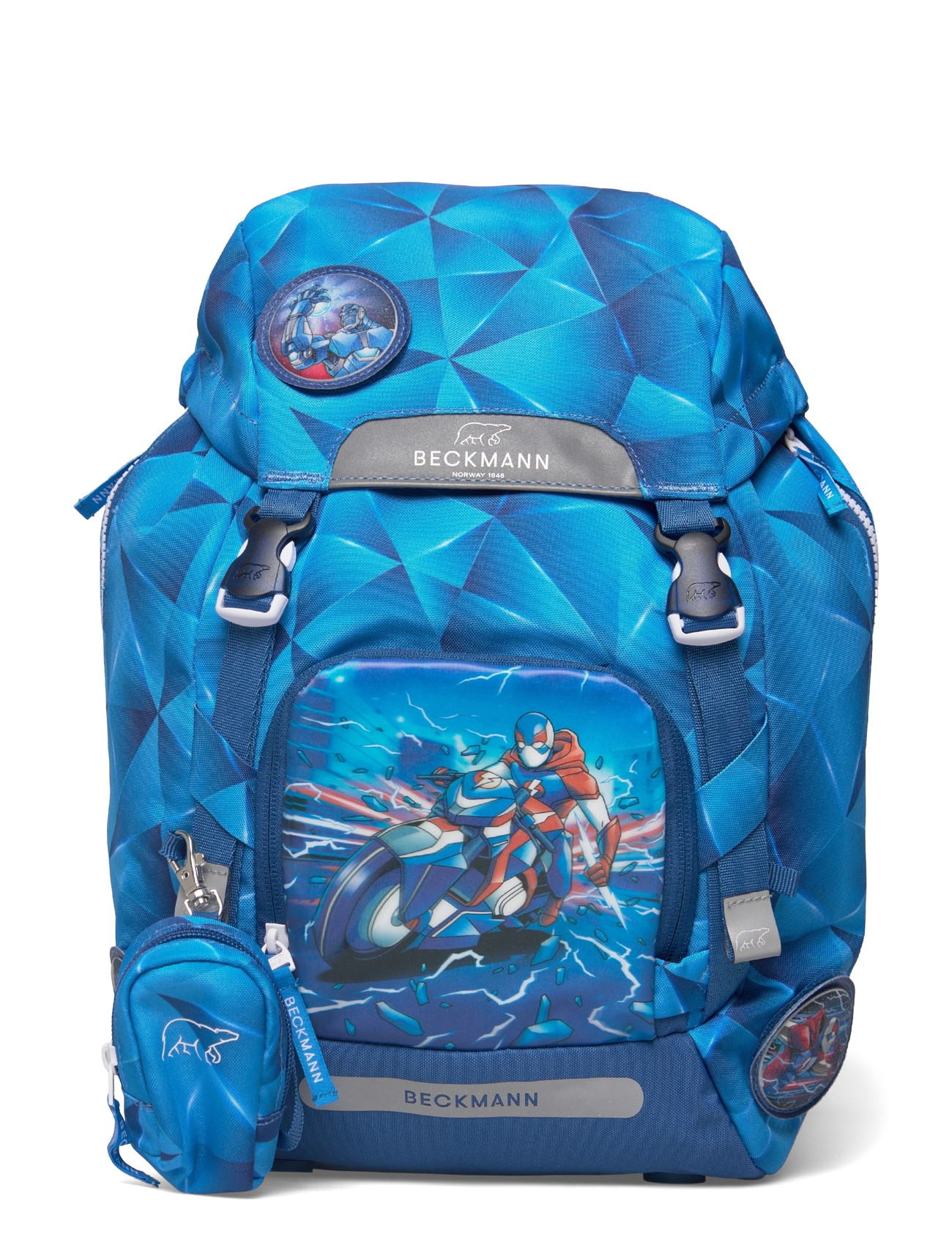Beckmann Norway Classic, Blue Lightning, One Size, Blue, Tasker > Rygsække, Børn