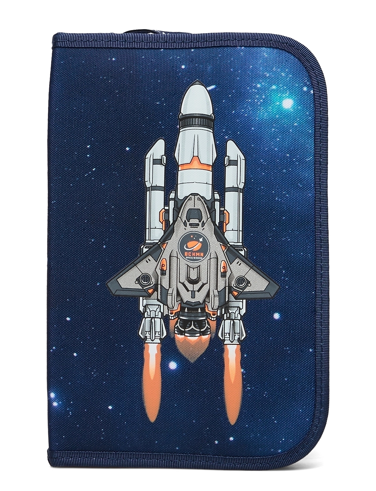 Single-Section Pencil Case - Space Mission Accessories Bags Pencil Cases Multi/patterned Beckmann Of Norway