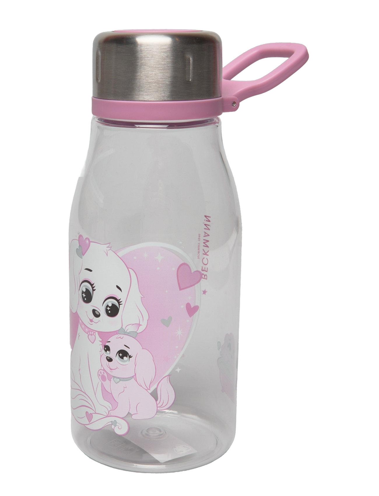 Drinking Bottle 0,4L - Pet Friends Blue Home Meal Time Pink Beckmann Of Norway