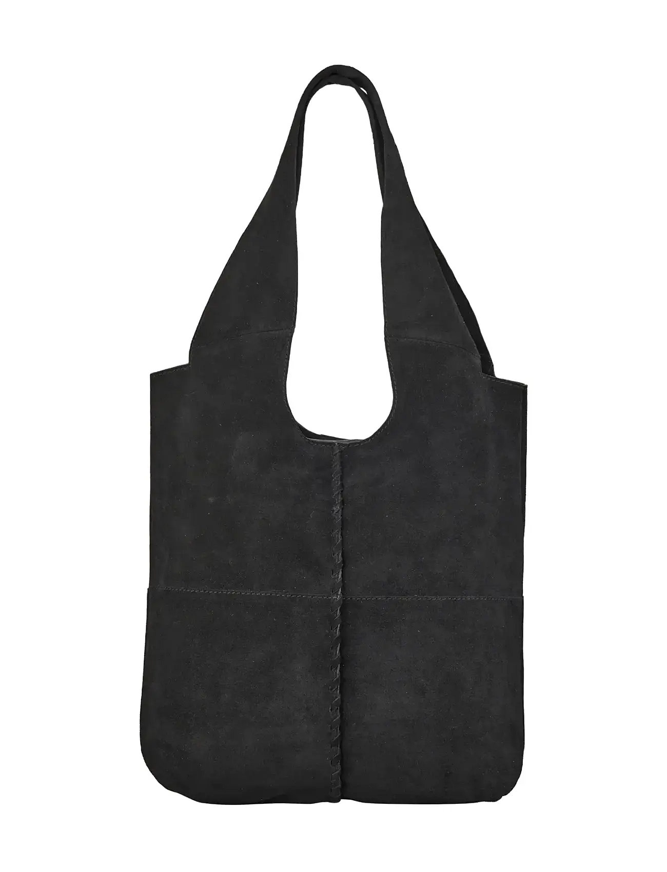 Becksöndergaard Suede Demi Bag, One Size, Black, Tasker > Små Skuldertasker-Crossbody-Tasker, Dame