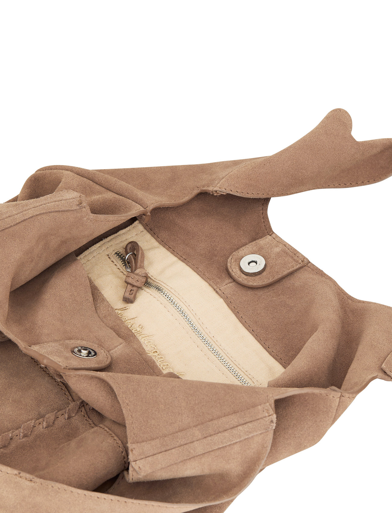 Becksöndergaard Suede Demi Bag, One Size, Brown, Tasker > Små Skuldertasker-Crossbody-Tasker, Dame