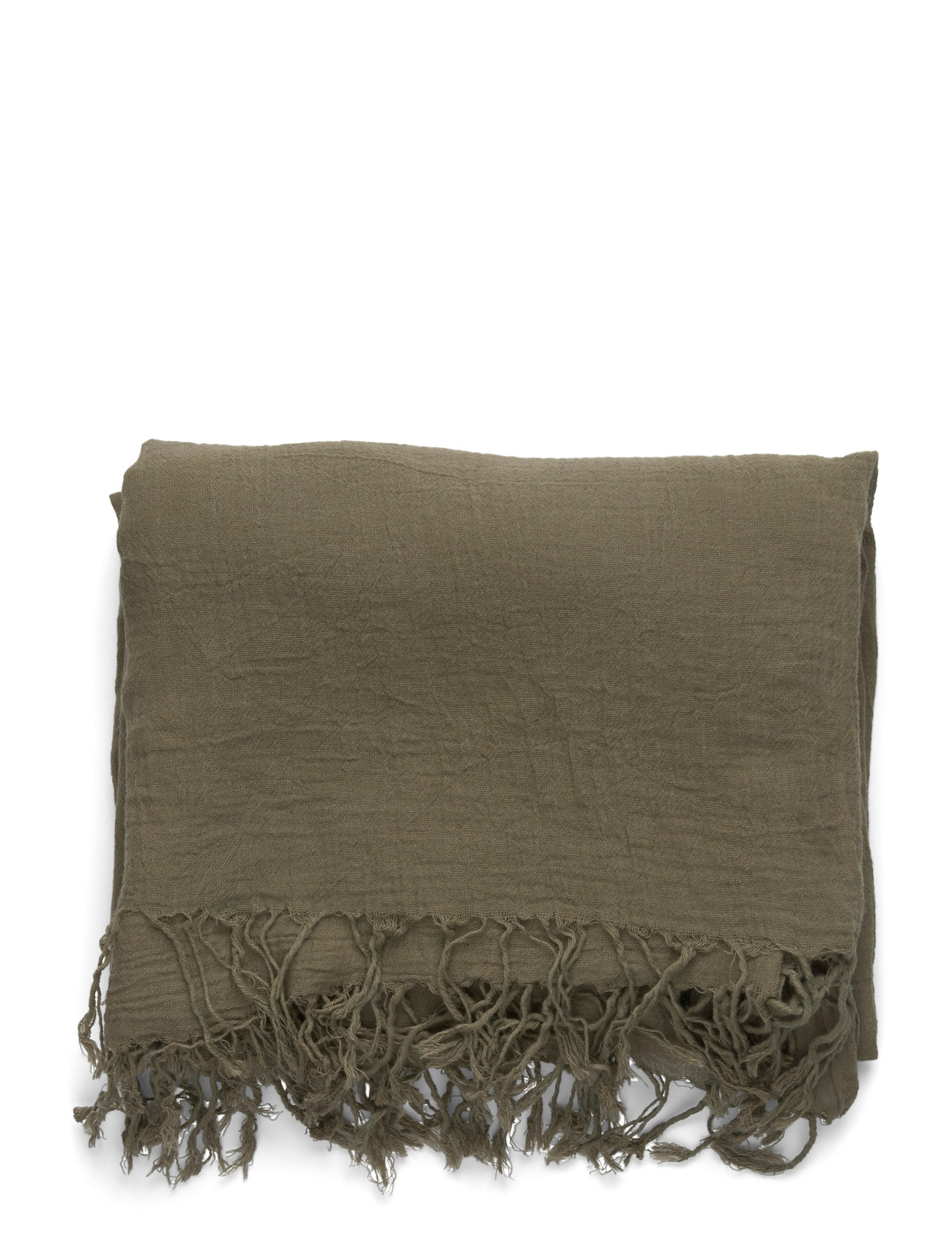 Becksöndergaard Solid Ilona Scarf, One Size, Khaki green, Tørklæder > Letvægtstørklæder, Dame