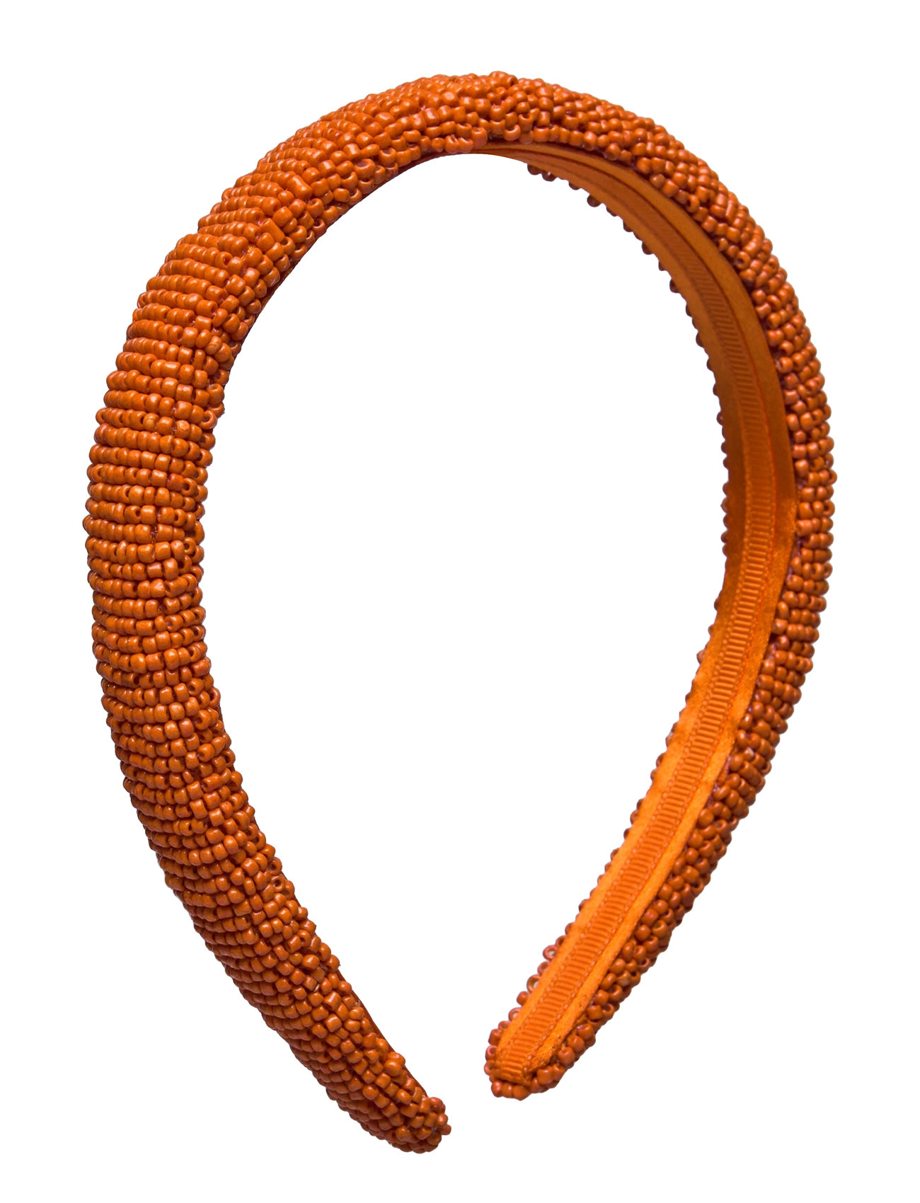 Solid Slim Beaded Hairbrace Orange Becksöndergaard