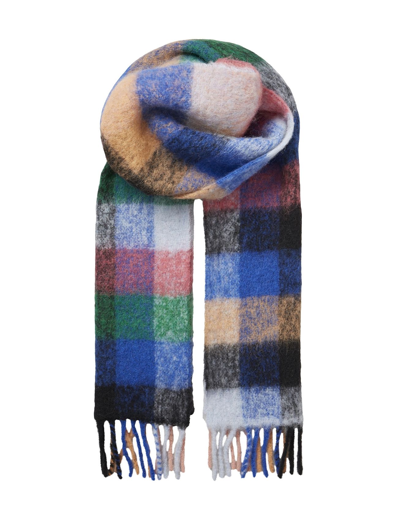 BECKSÖNDERGAARD Check Anilopa Schal Blau - One Size - Damen
