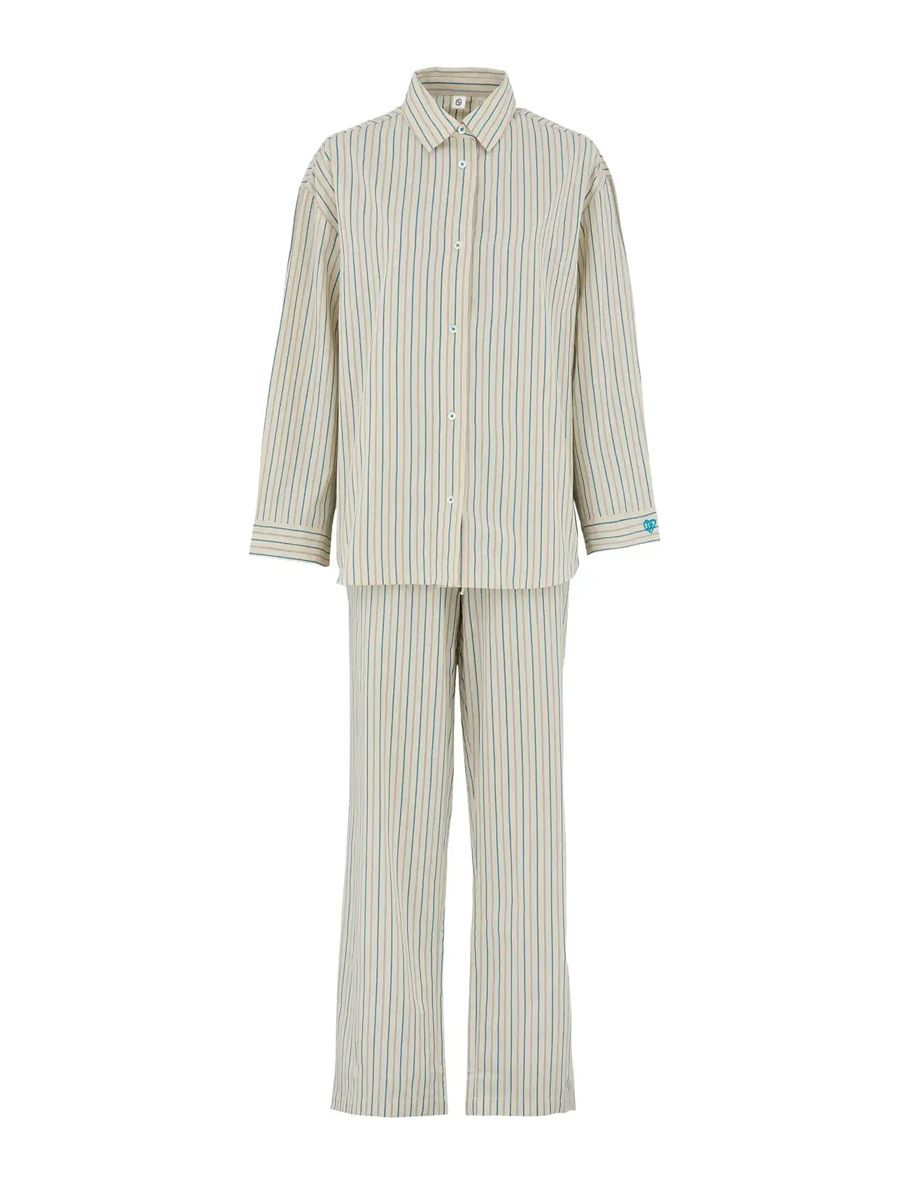 BECKSÖNDERGAARD Suri Pyjamas Set Cream - L - Damen