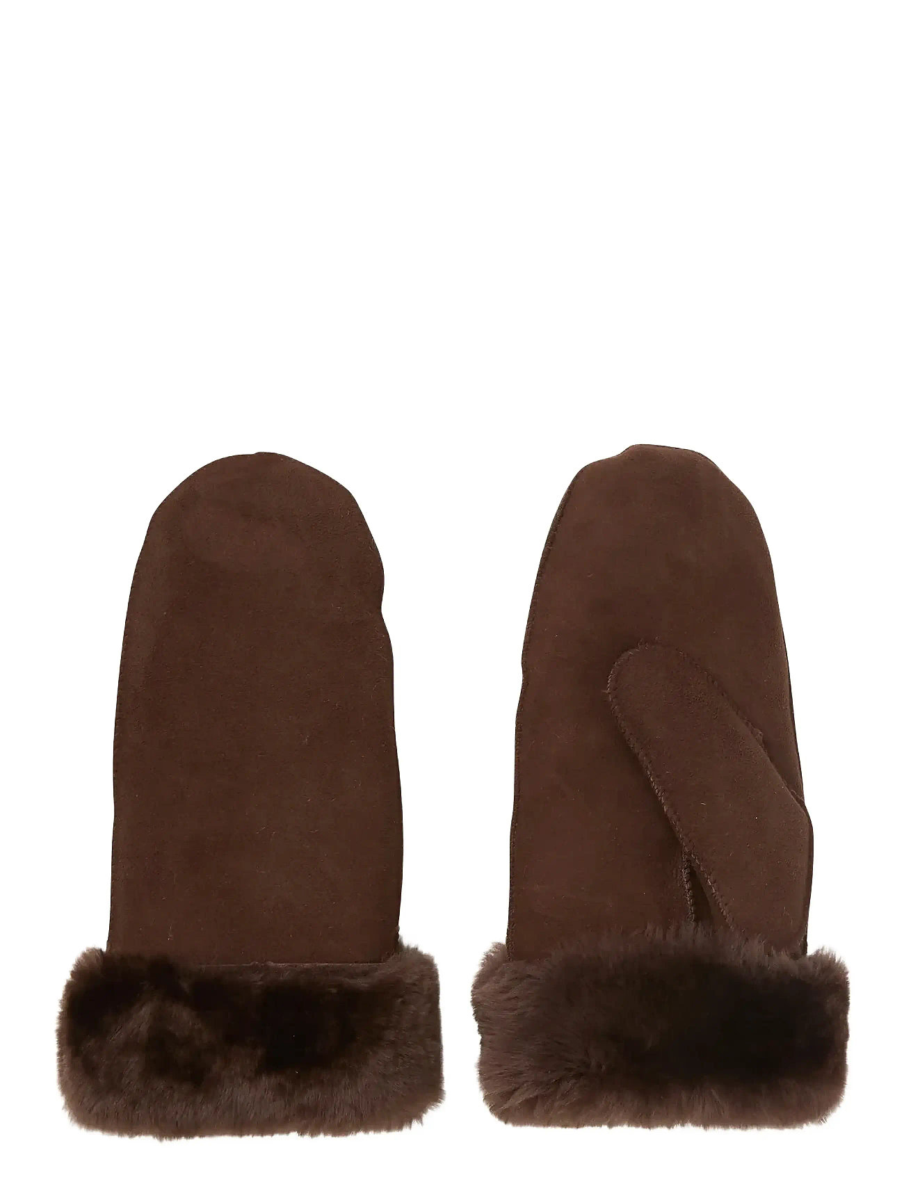 BECKSÖNDERGAARD Doa Shearling Mitten Braun - 8 - Damen