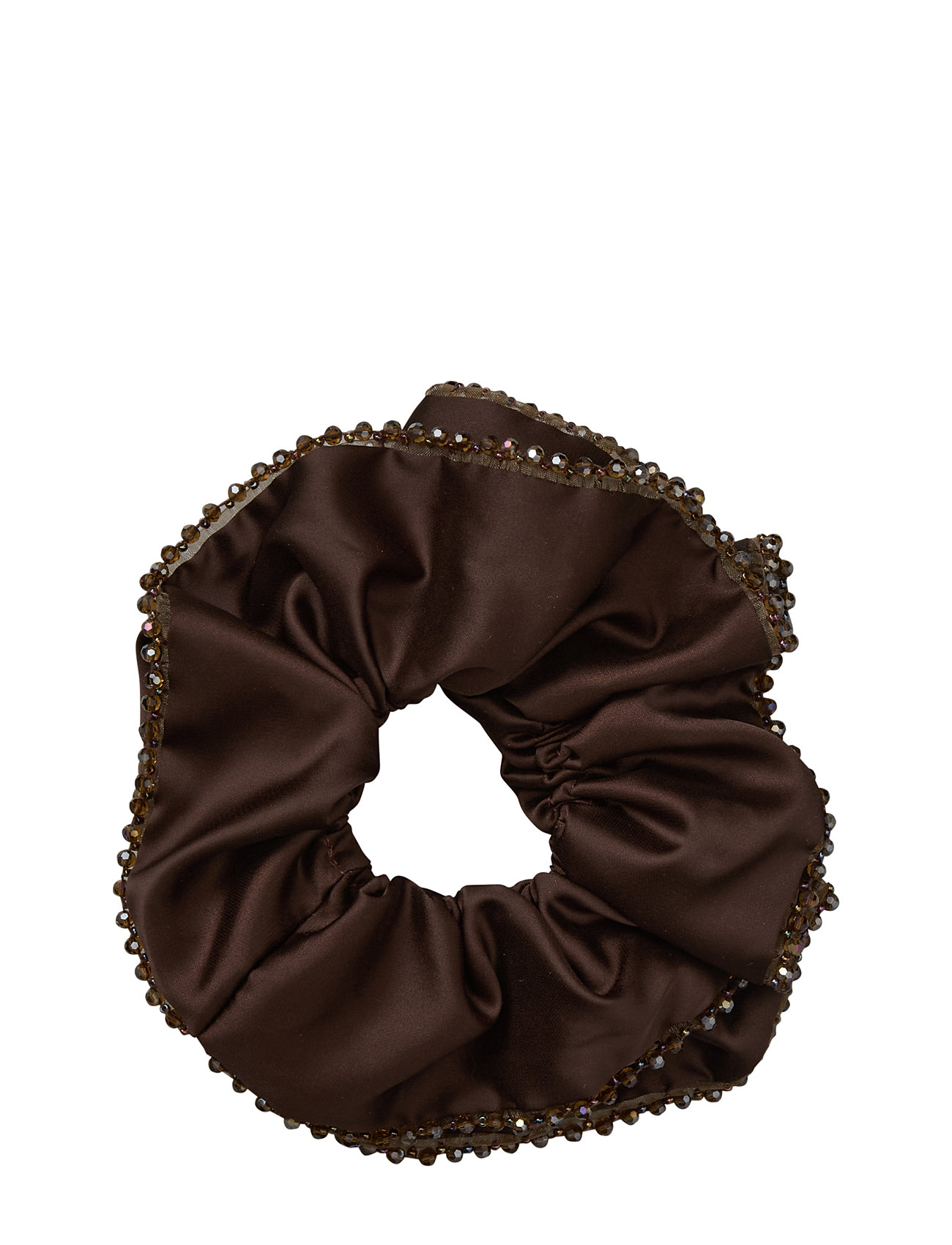 BECKSÖNDERGAARD Luster Bead Scrunchie Braun - One Size - Damen