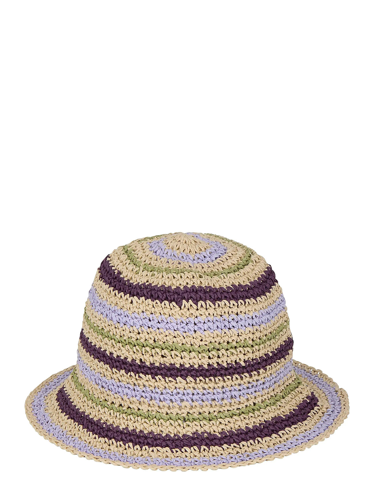 BECKSÖNDERGAARD Gestreift Saverina Straw Hat Lila - XS/S - Damen