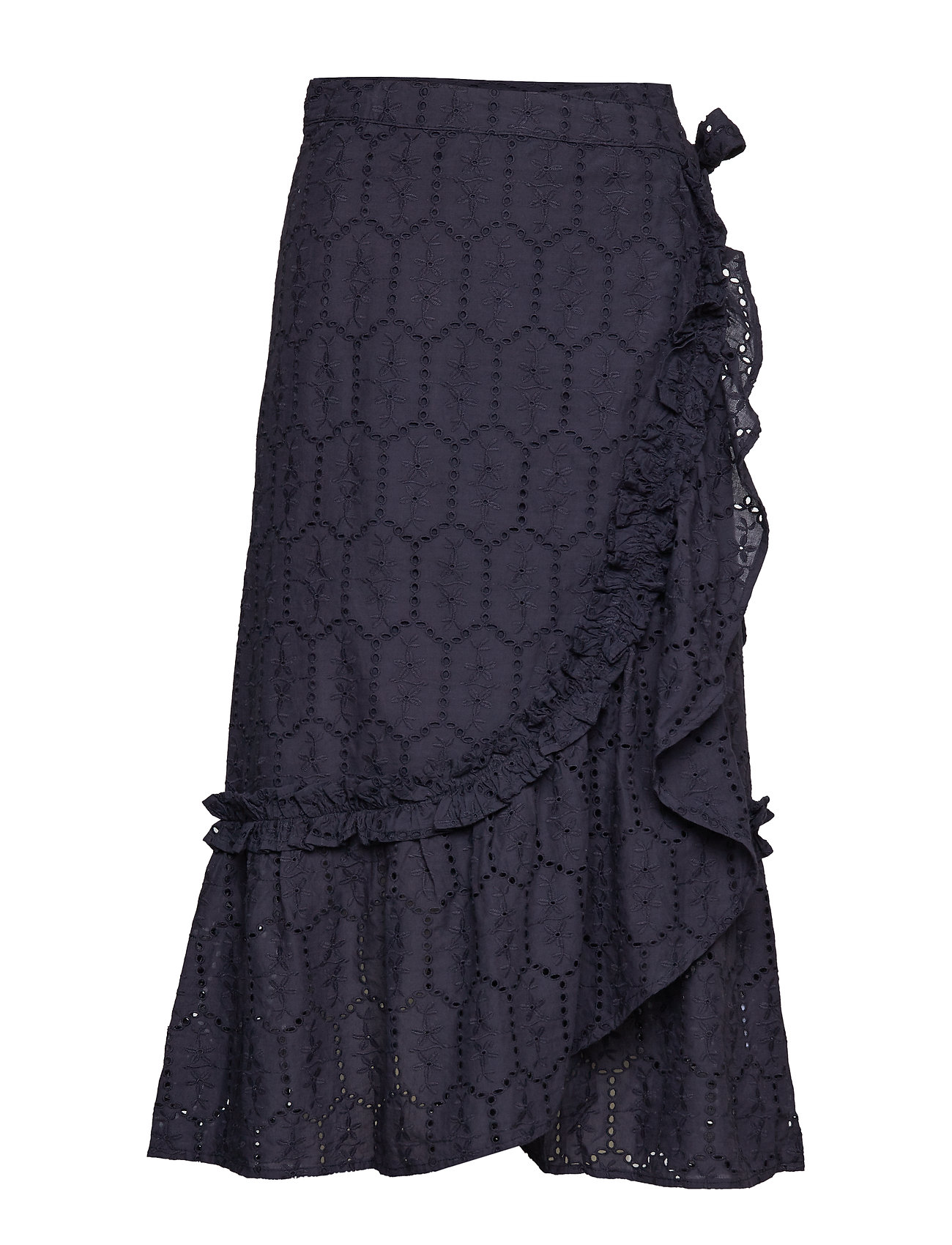 Anglaise Camillia Long Skirt Rok Knielengte Blauw Becksondergaard becksondergaard kopen in de aanbieding