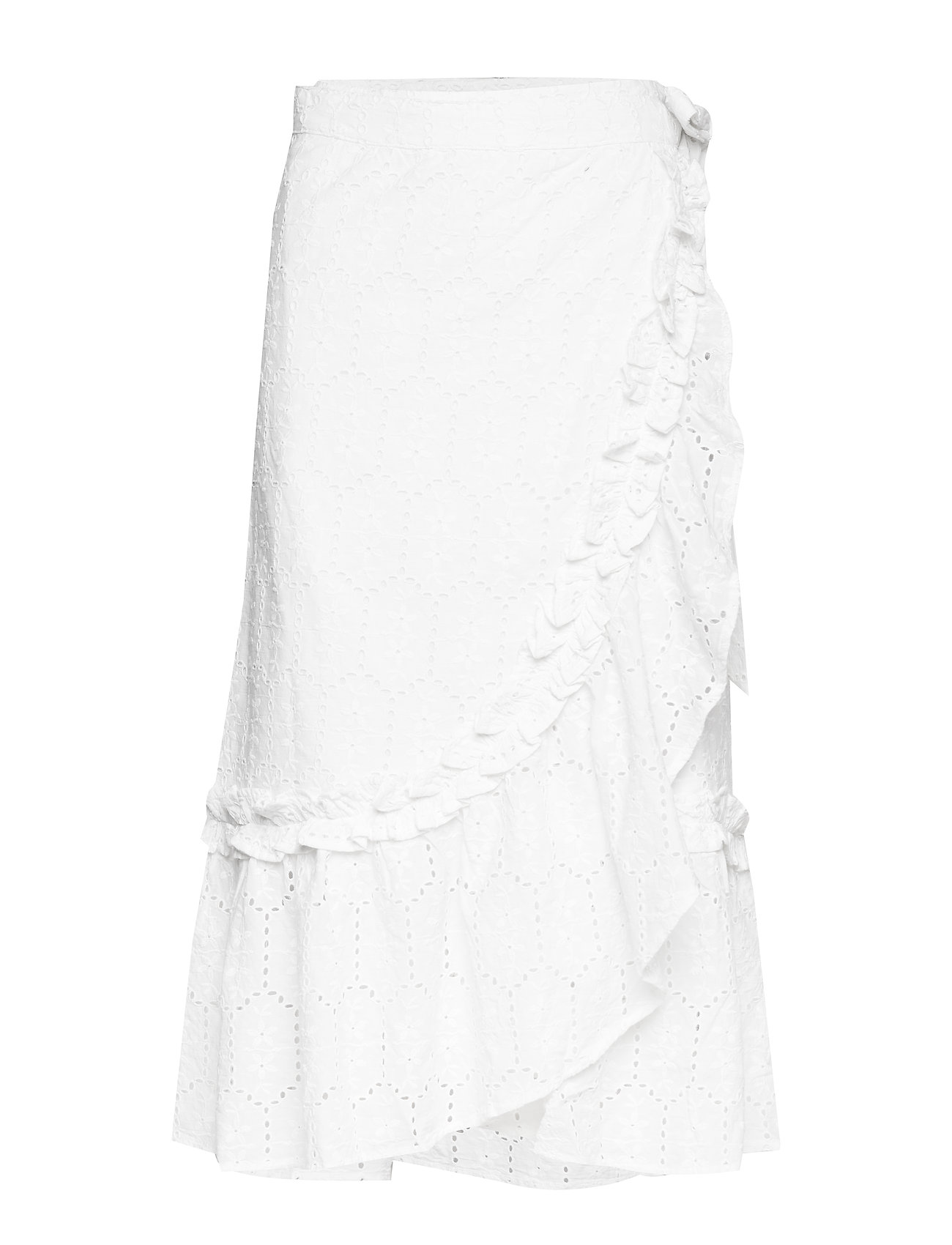 Anglaise Camillia Long Skirt Rok Knielengte Wit Becksondergaard becksondergaard kopen in de aanbieding