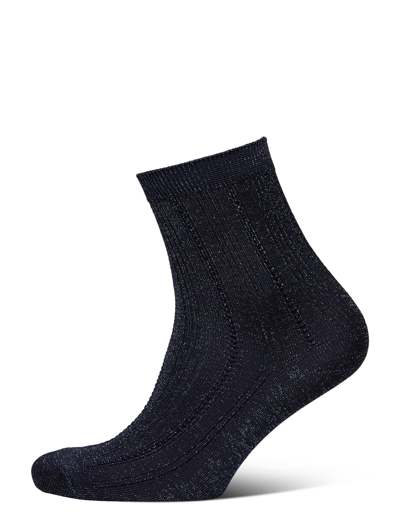 Glitter Drake Sock Lingerie Socks Regular Socks Navy Becksöndergaard