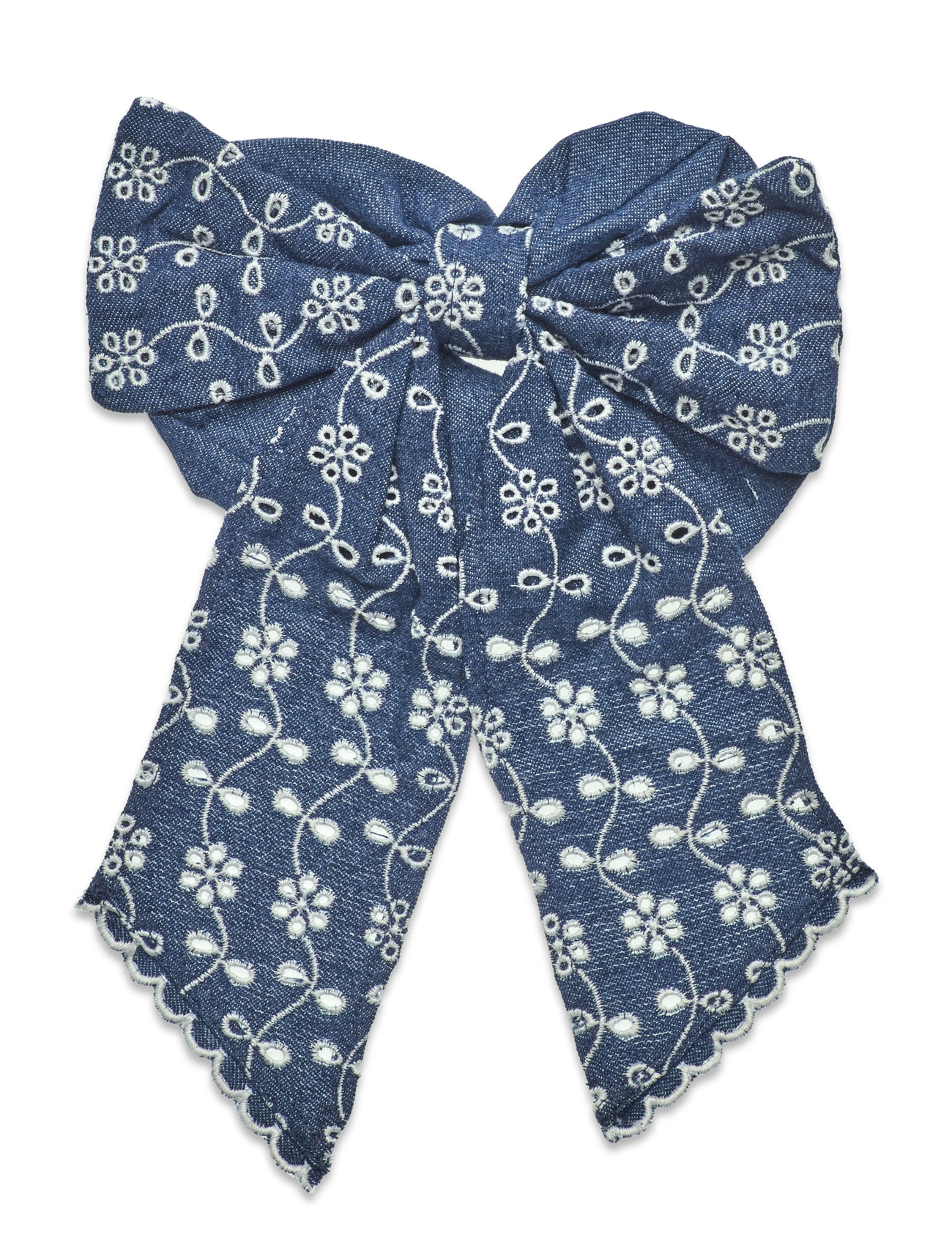 Angela Denim Bow Scrunchie Blue Becksöndergaard