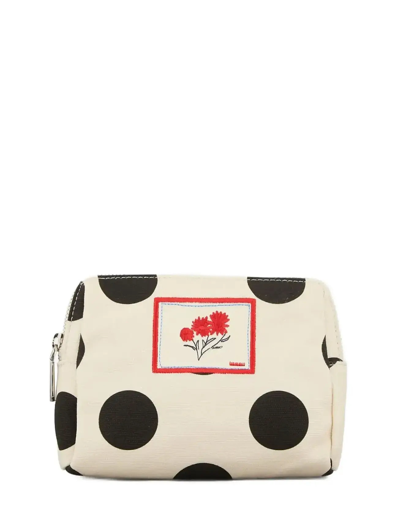 Becksöndergaard Maxi Polka Canvas Pouch Bag, One Size, Cream, Tasker > Toilettasker, Dame