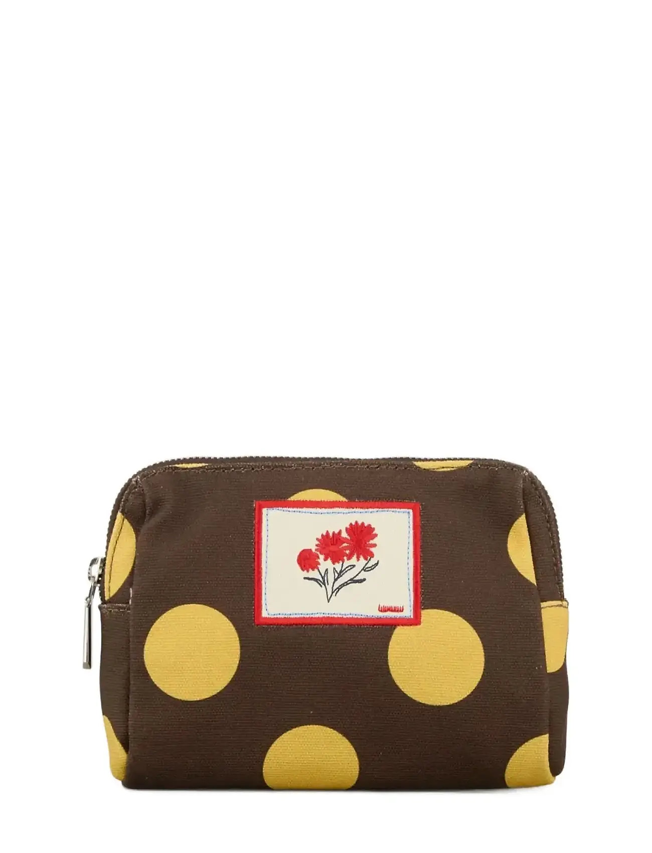 Becksöndergaard Maxi Polka Canvas Pouch Bag, One Size, Brown, Tasker > Toilettasker, Dame