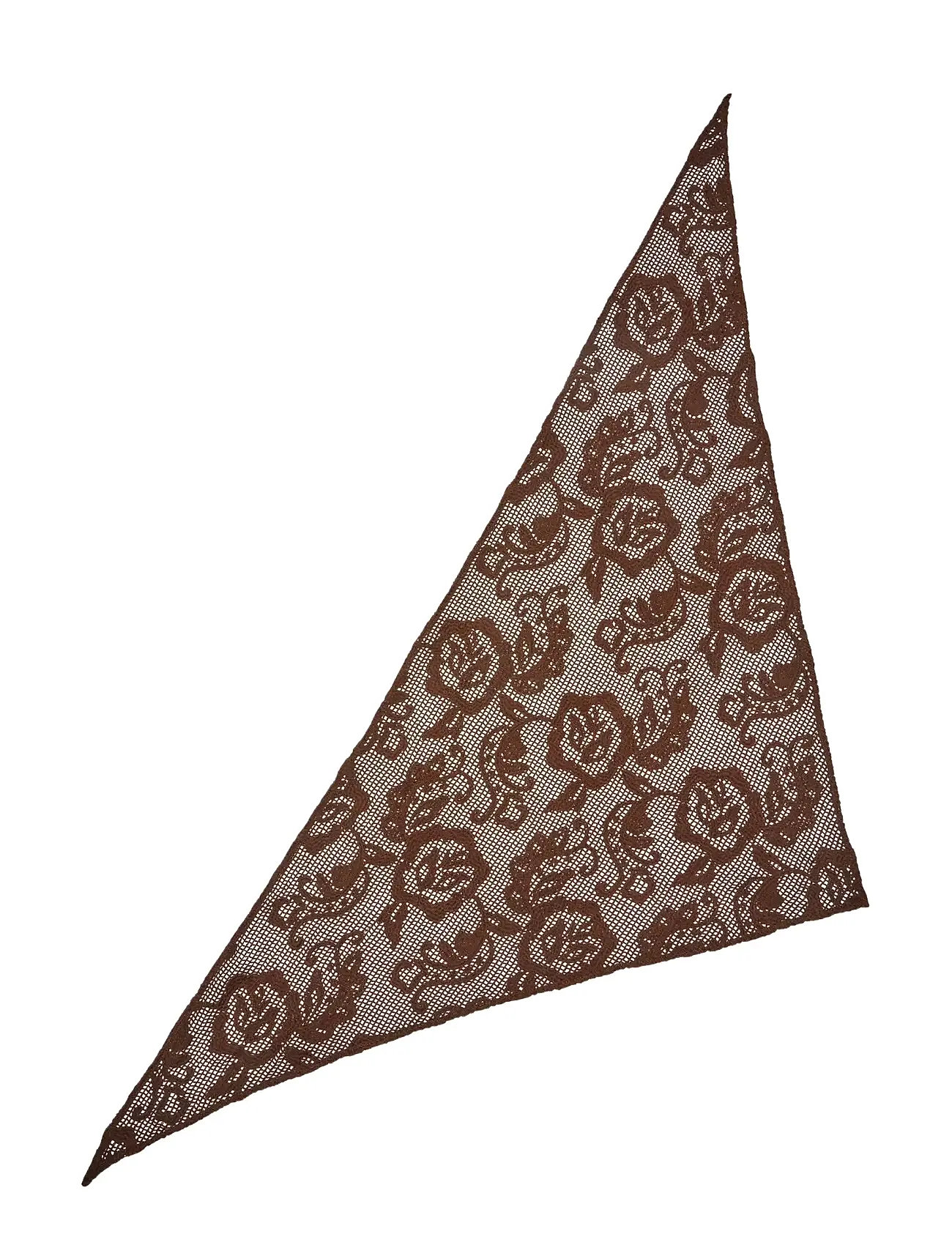 BECKSÖNDERGAARD Croflora Triangle Schal Braun - One Size - Damen
