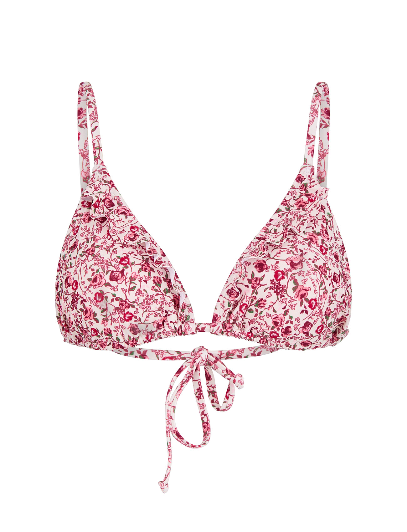 Becksöndergaard Fleuriella Bella Frill Bikini Top Röd