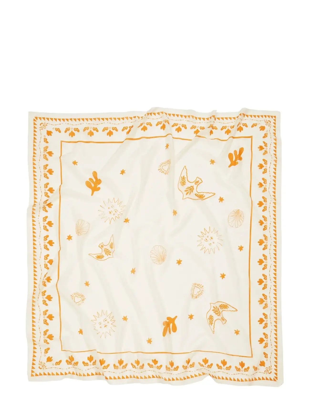 BECKSÖNDERGAARD Dodera Stenca Sico Schal Weiß - 140X 140CM - Damen
