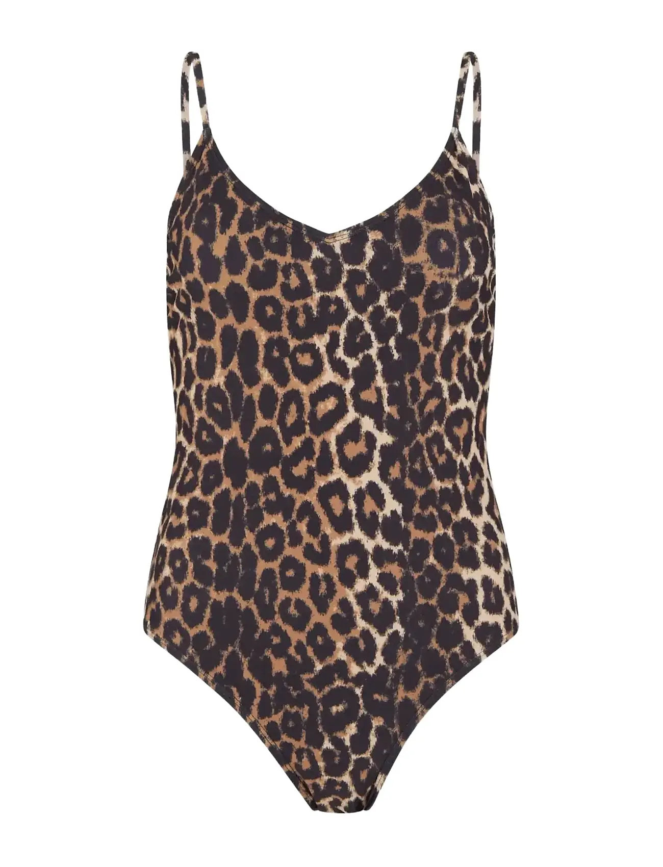 BECKSÖNDERGAARD Leopa Bea Badeanzug Braun - M - Damen