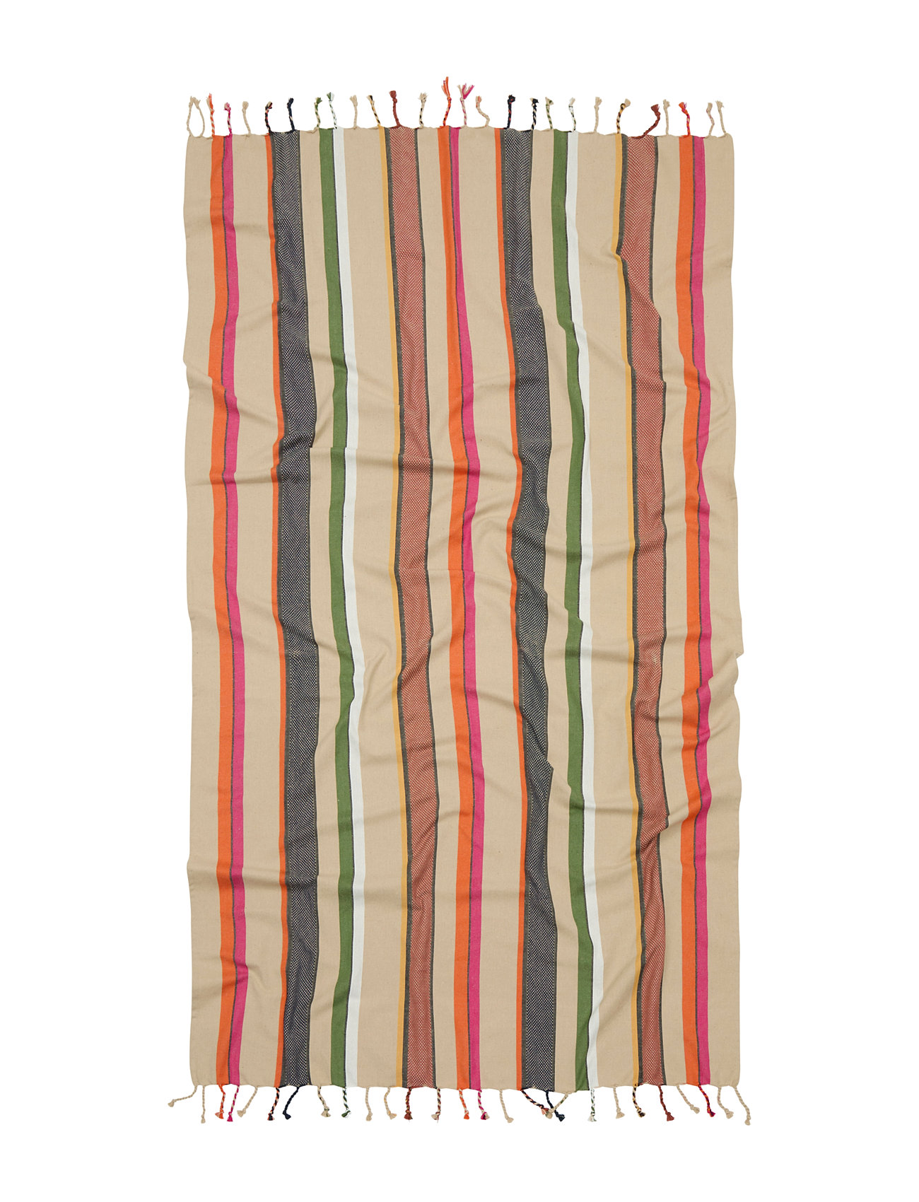 Stripies Cotta Towel Strandklær Beige Becksöndergaard