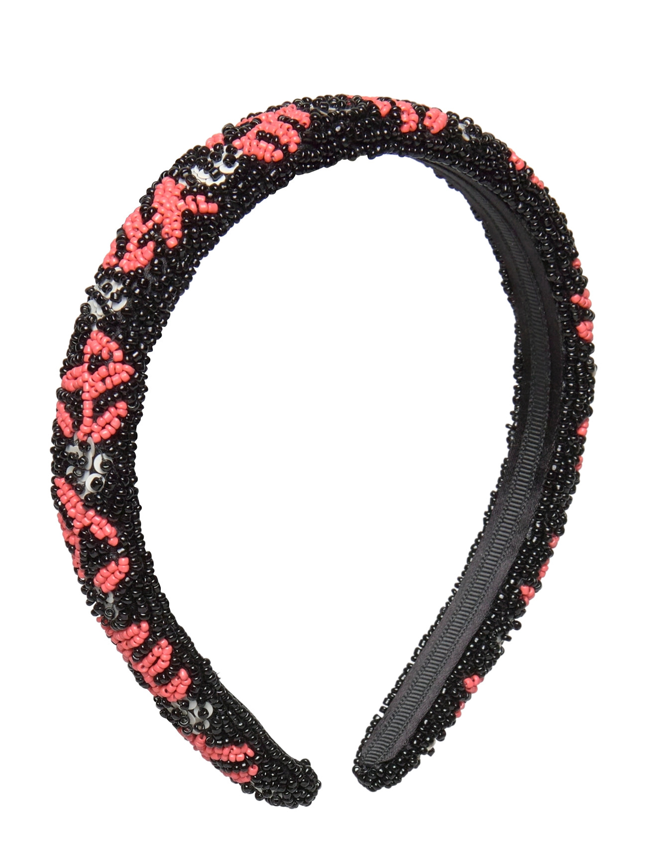 BECKSÖNDERGAARD Brombeere Slim Beaded Hairbrace Schwarz - One Size - Damen