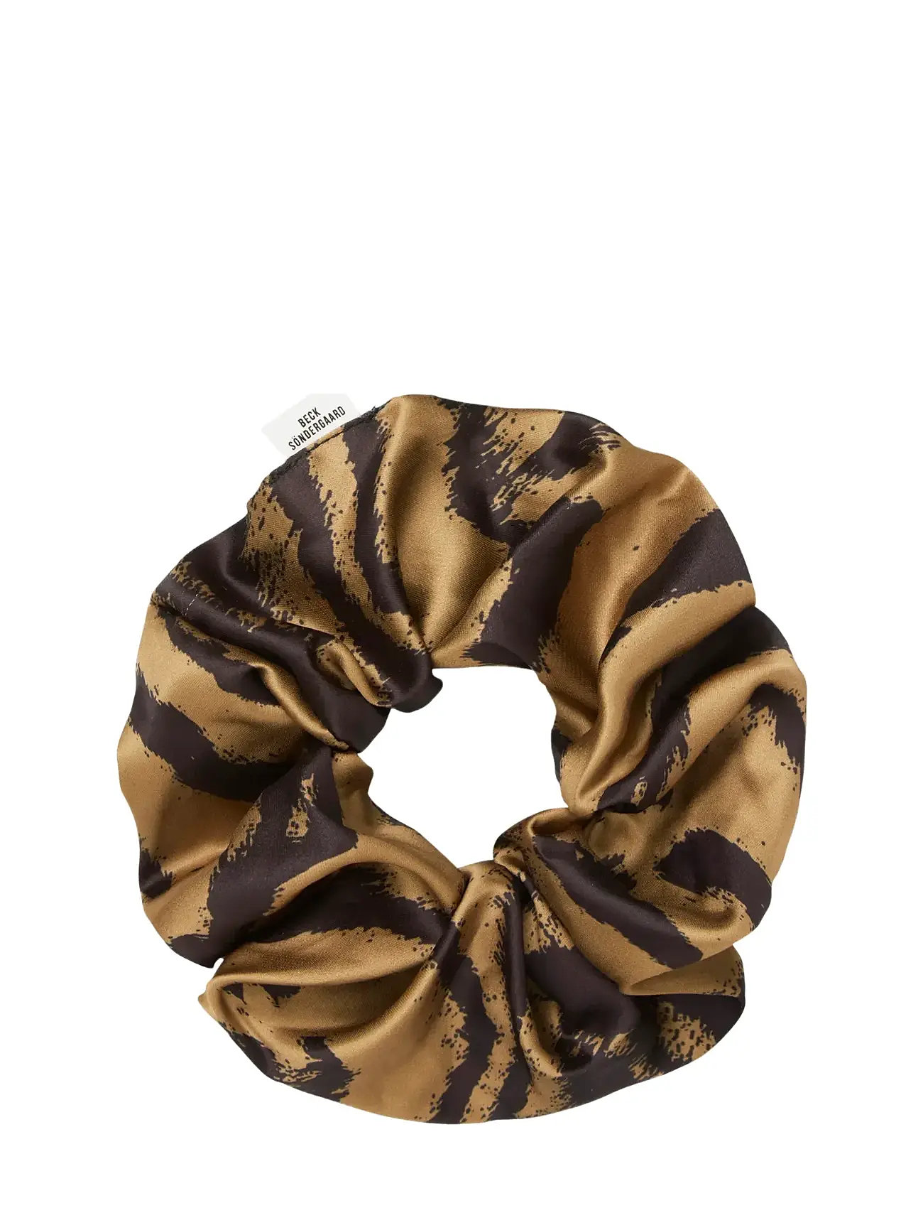 Becksöndergaard Tigarea Luster Scrunchie, One Size, Brown, Hårtilbehør > Scrunchies, Dame