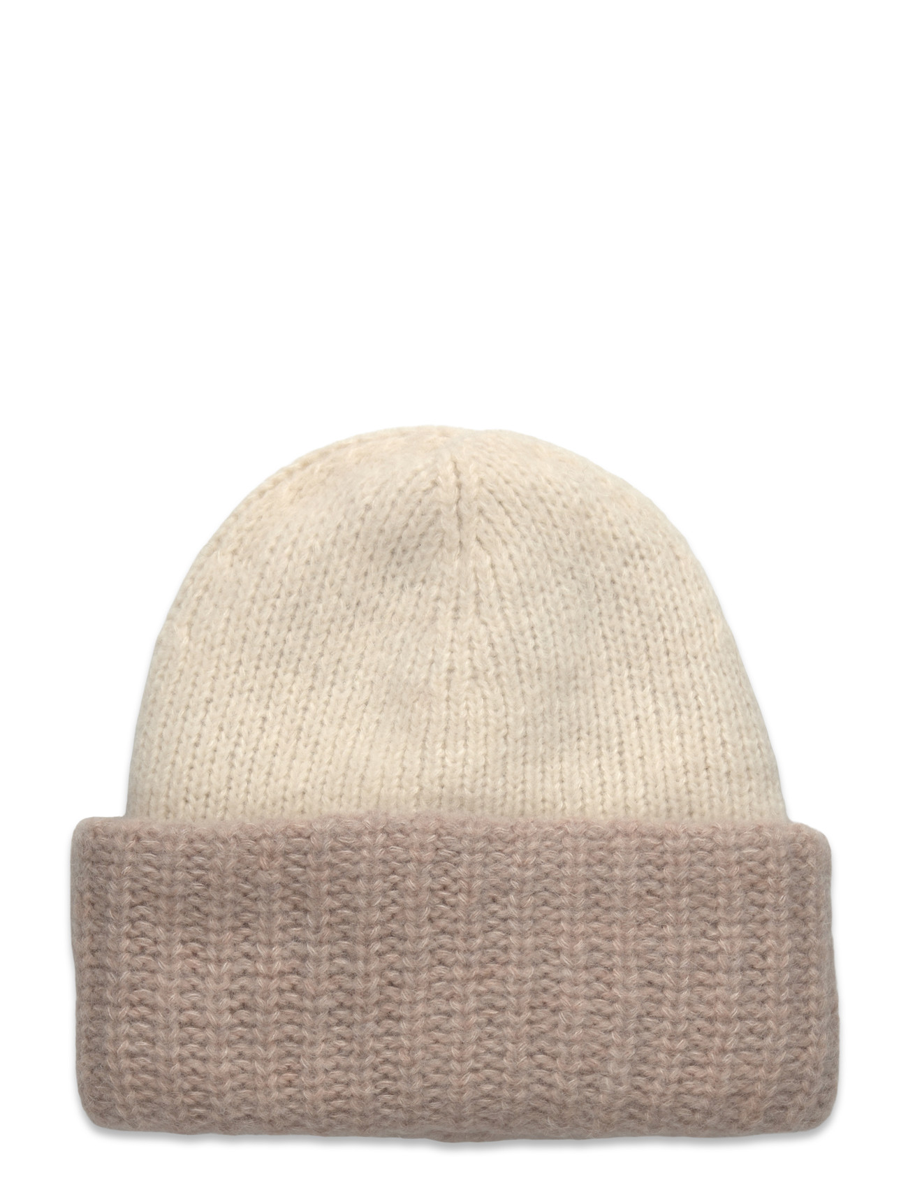 BECKSÖNDERGAARD Two-Toned Soloma Pudelmütze Cream - One Size - Damen