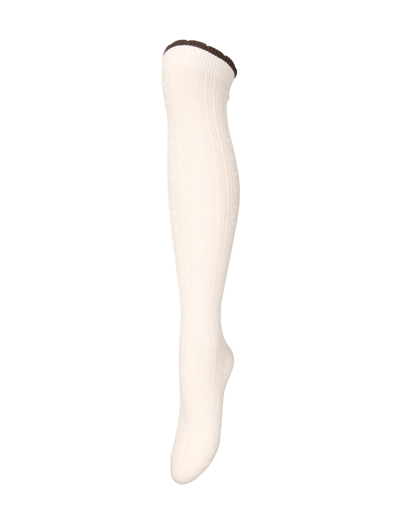 BECKSÖNDERGAARD Scallop Knee Socke Weiß - 37-39 - Damen