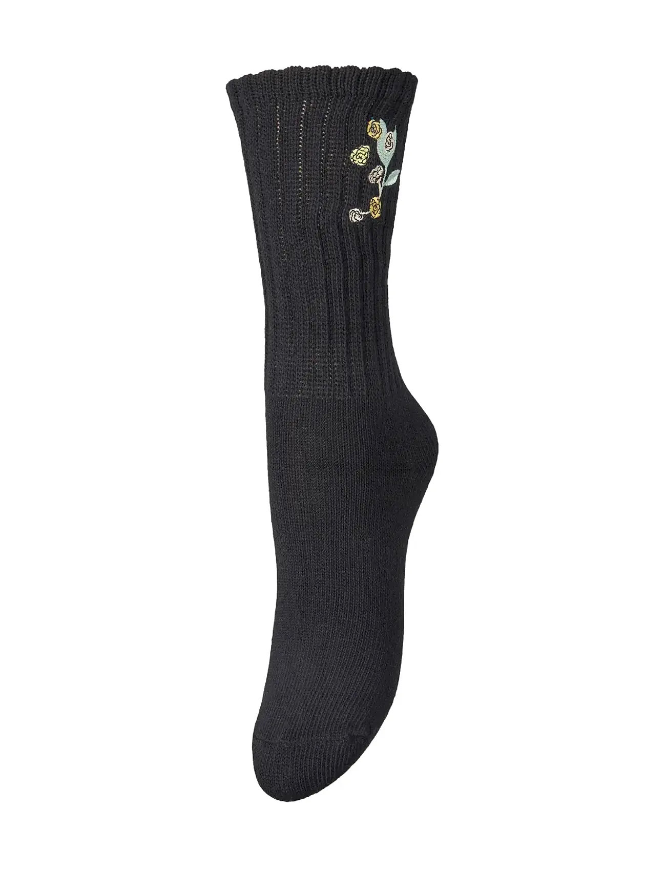 Becksöndergaard Rosy Cotta Sock, 37-39, Black, Sokker > Almindelige Sokker, Dame