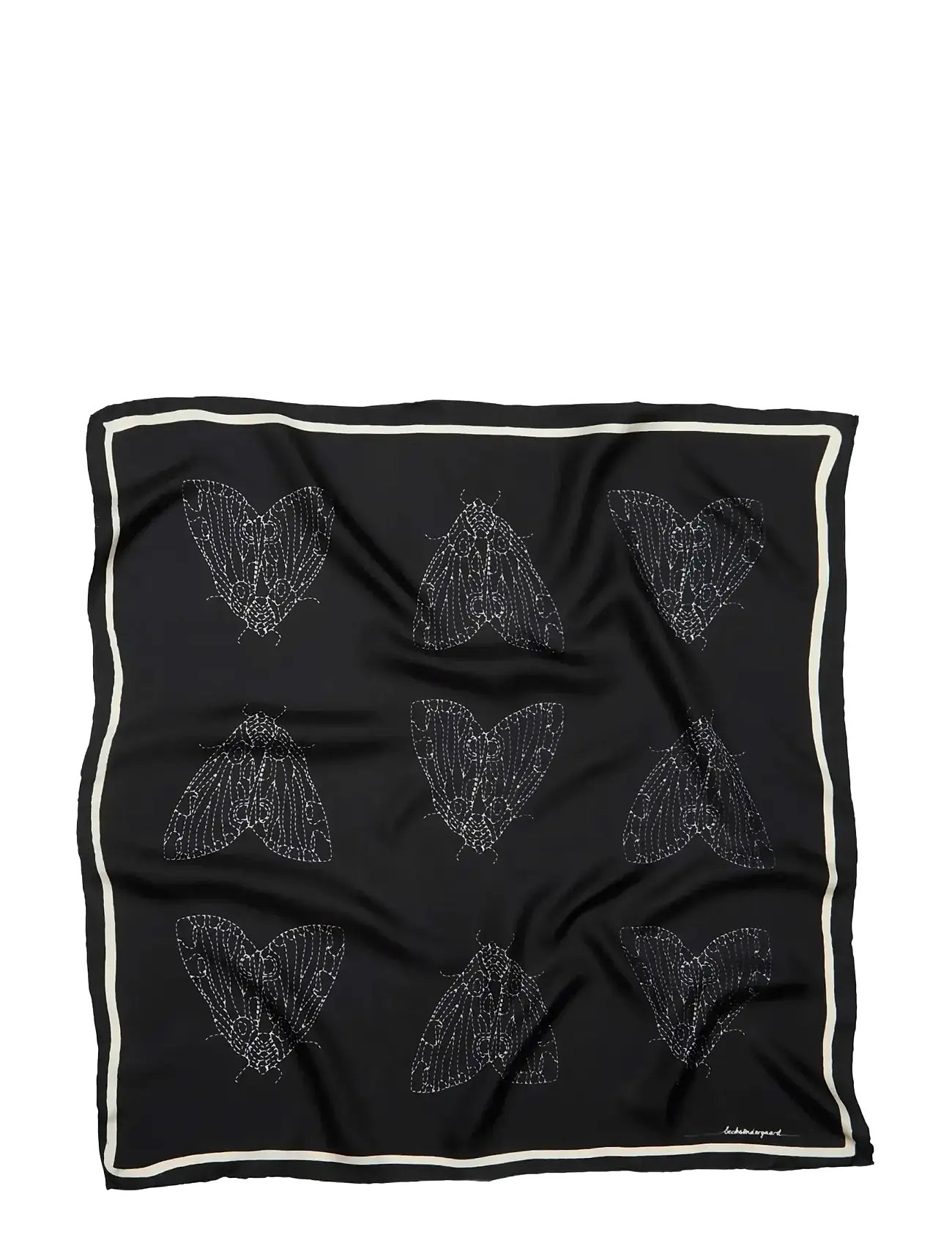Becksöndergaard Tinea Sia Scarf, One Size, Black, Tørklæder > Letvægtstørklæder, Dame