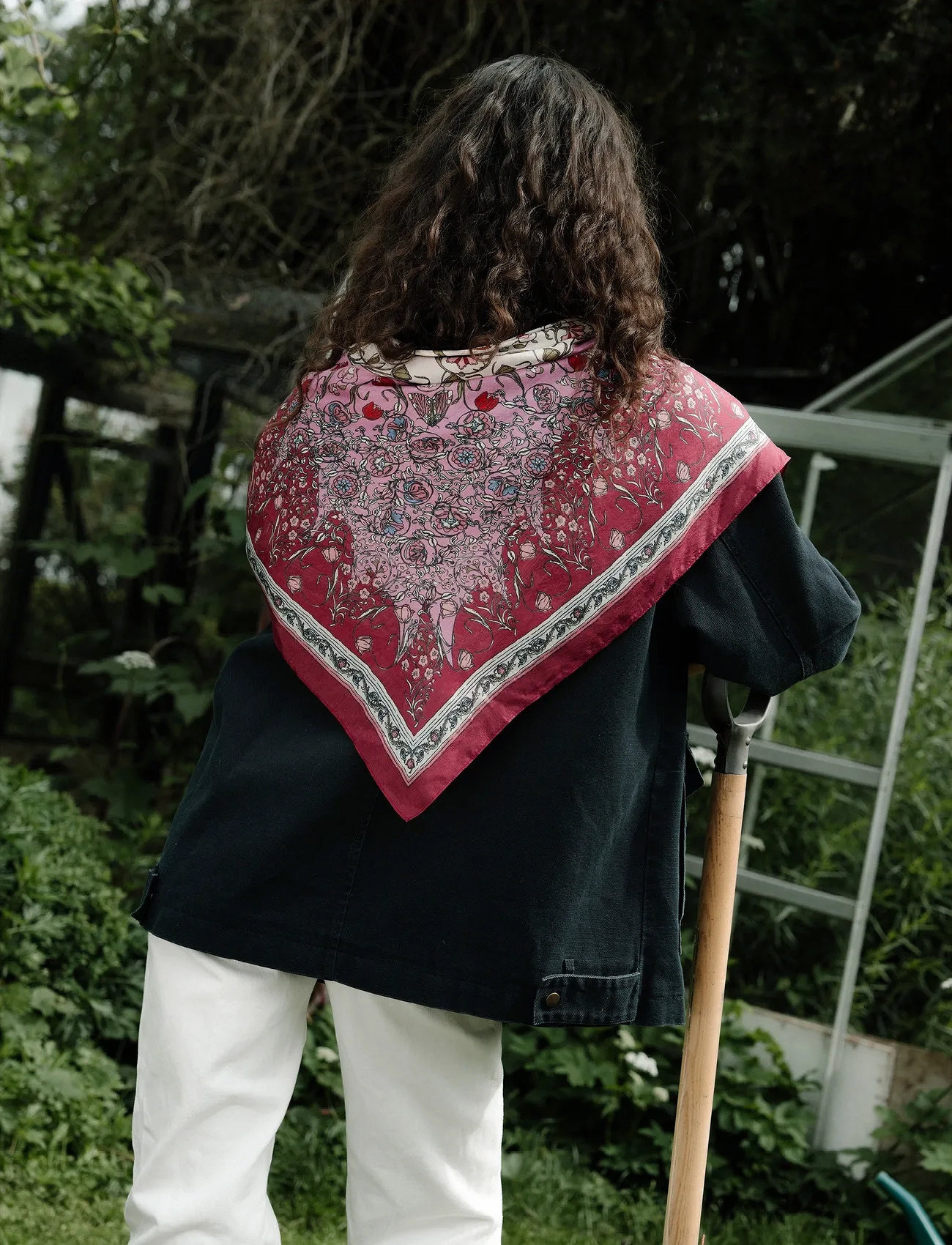 Becksöndergaard Gardenparty Taby Sia Scarf, One Size, Burgundy, Tørklæder > Letvægtstørklæder, Dame