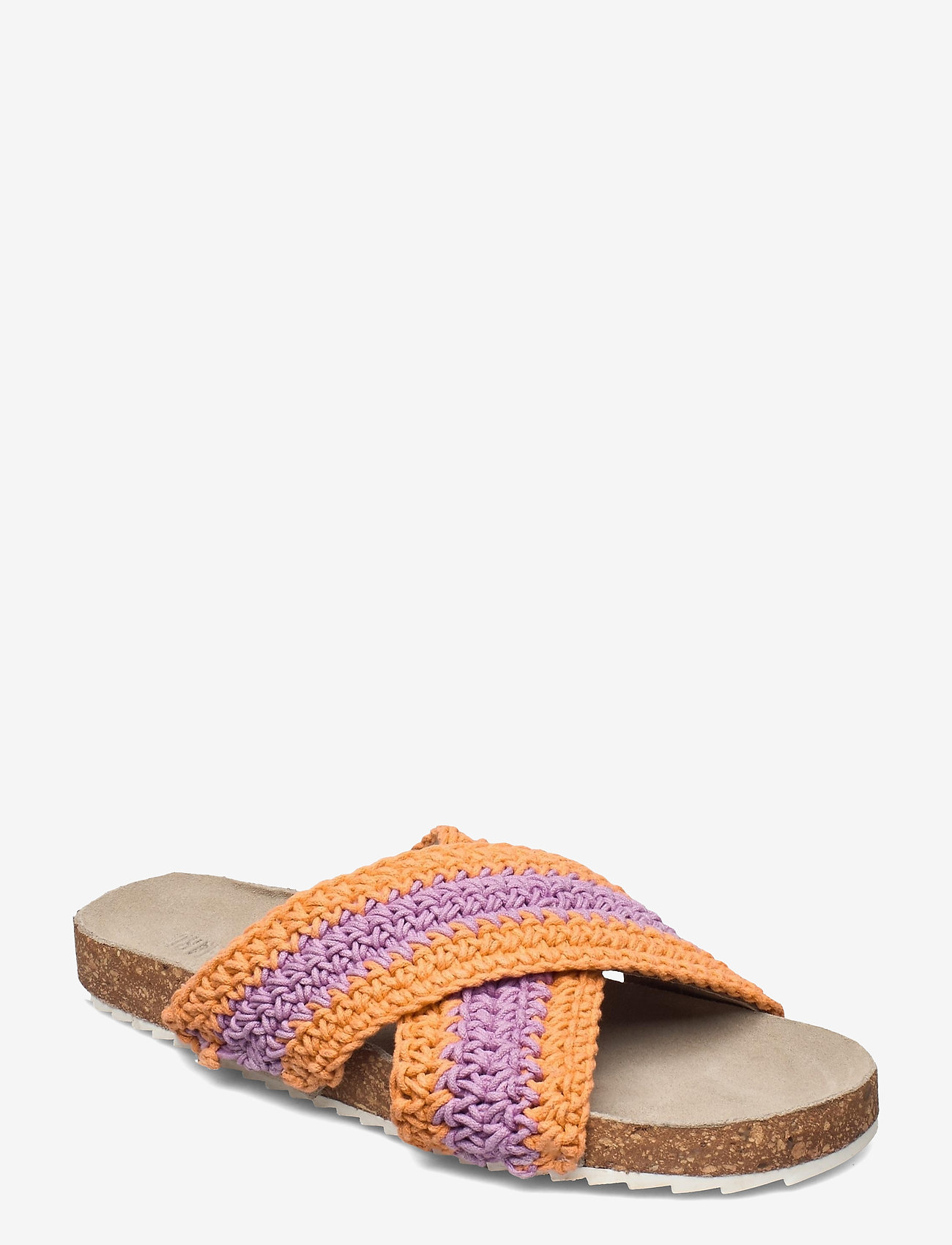 lilac sandals flat